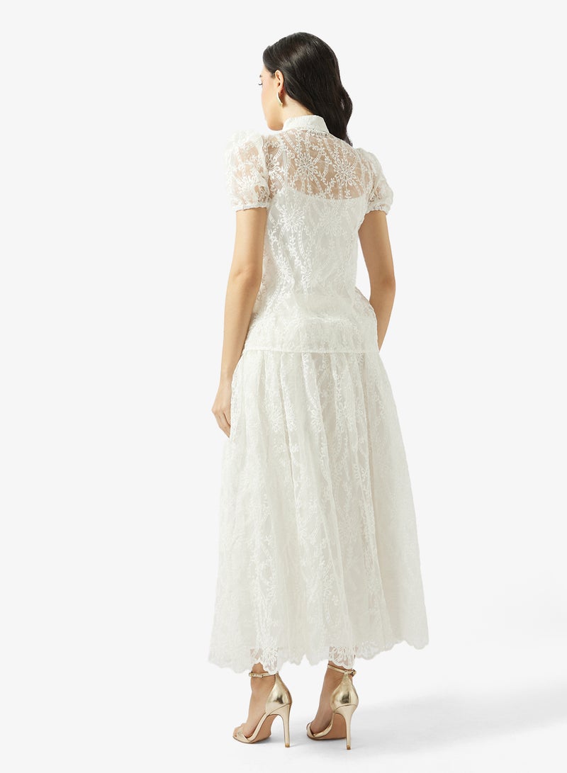 Khizana Lace Top & Skirt Set - Image 2
